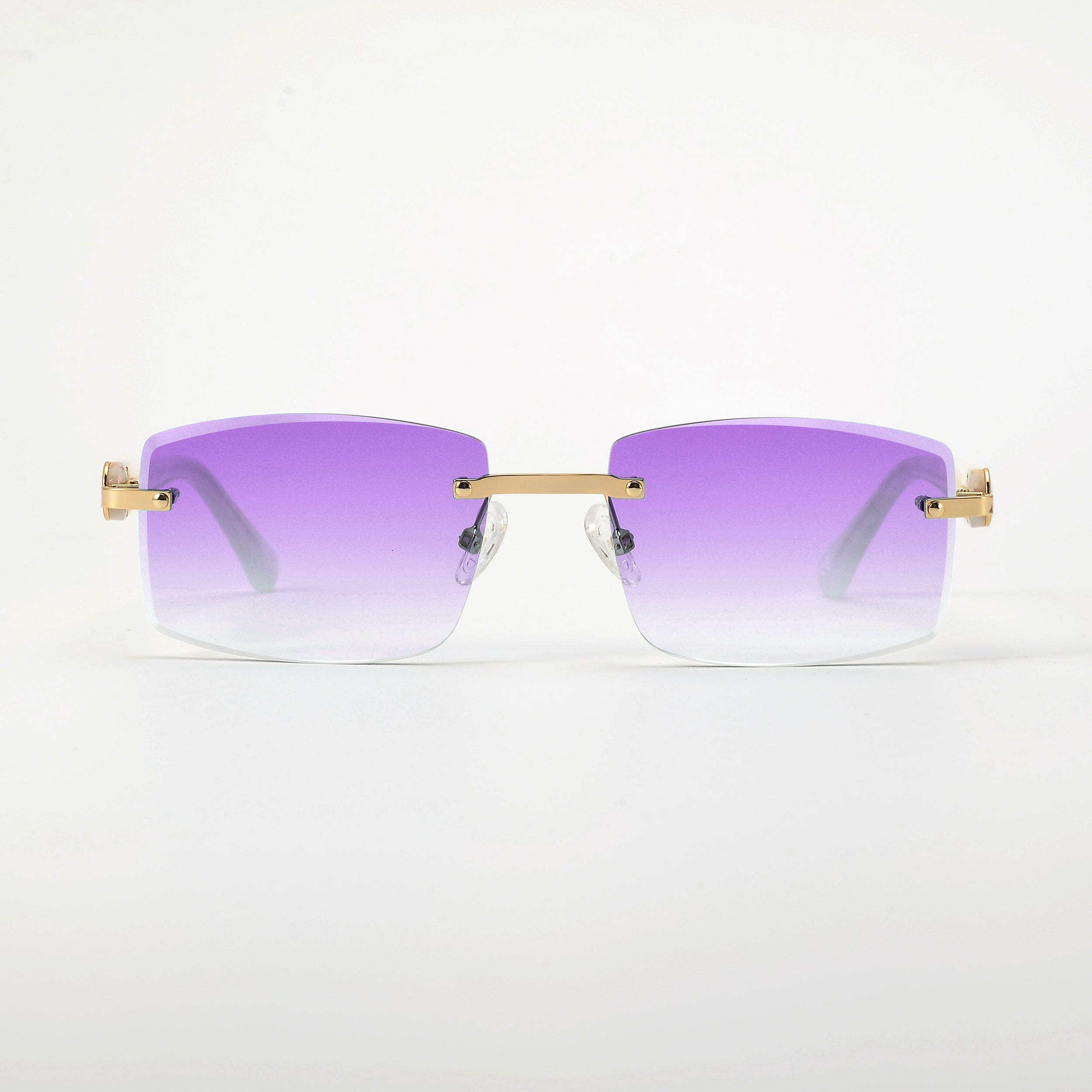 LL004 Pearl/Gold | Lila Verlauf | Rechteck Schmuckfacette