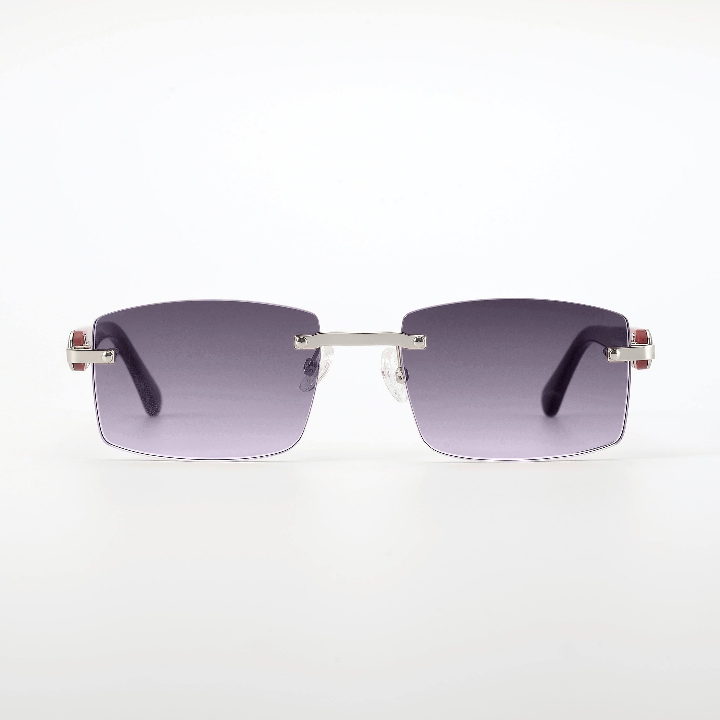 LL004 Rot/Silber | Grau Verlauf | Rechteck High Gloss