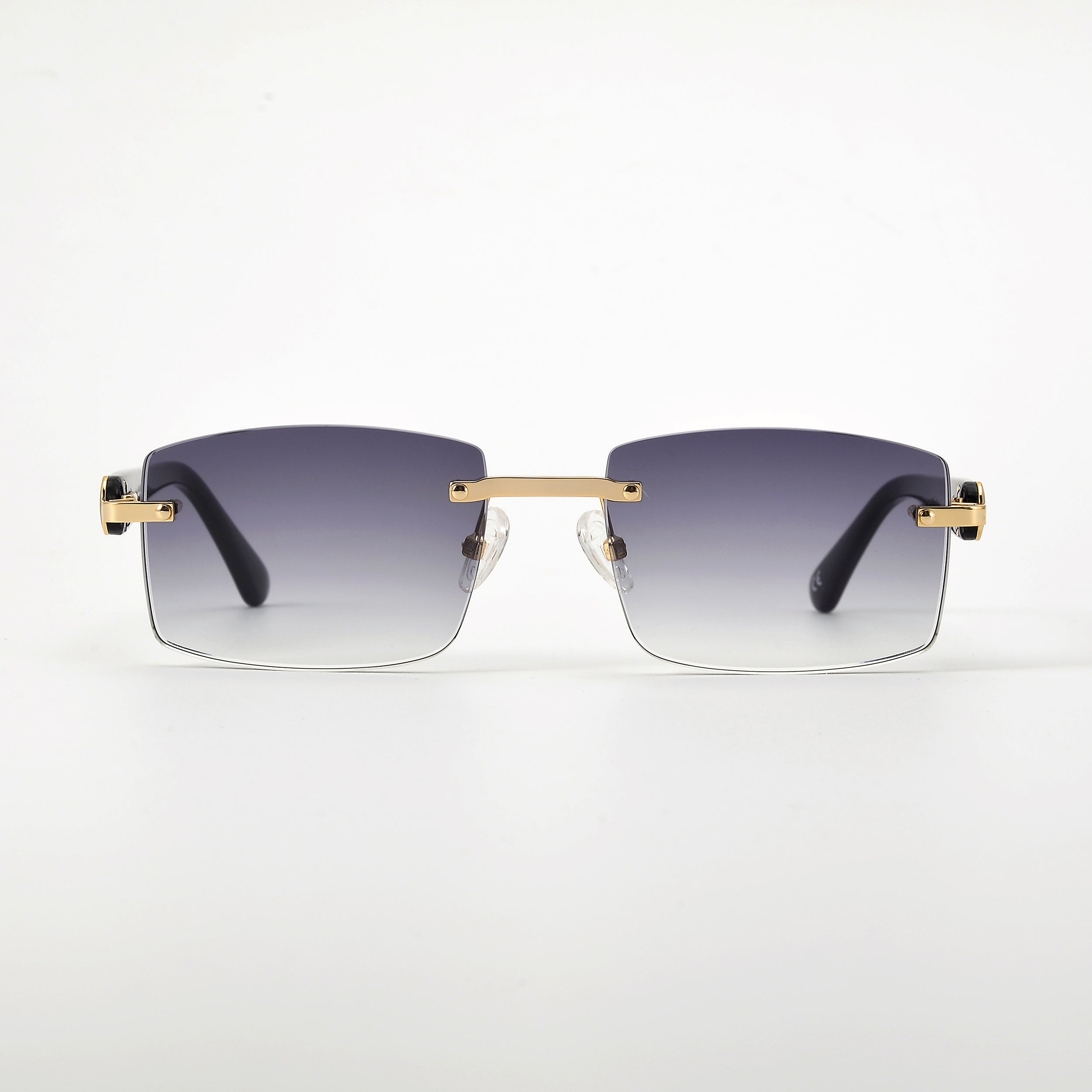 LL004 Schwarz/Gold | Grau Verlauf | Rechteck High Gloss