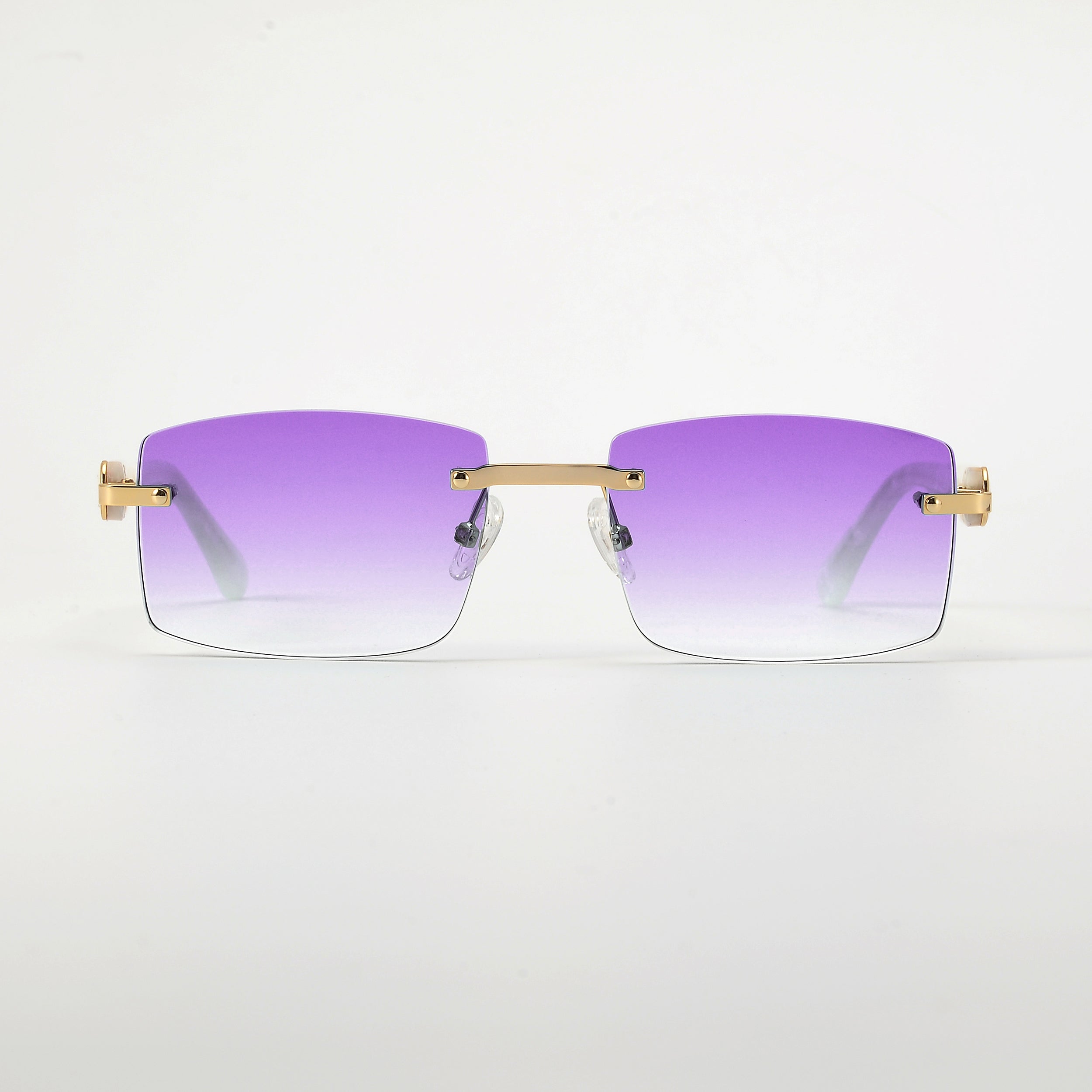 LL004 Pearl/Gold | Lila Verlauf | Rechteck High Gloss