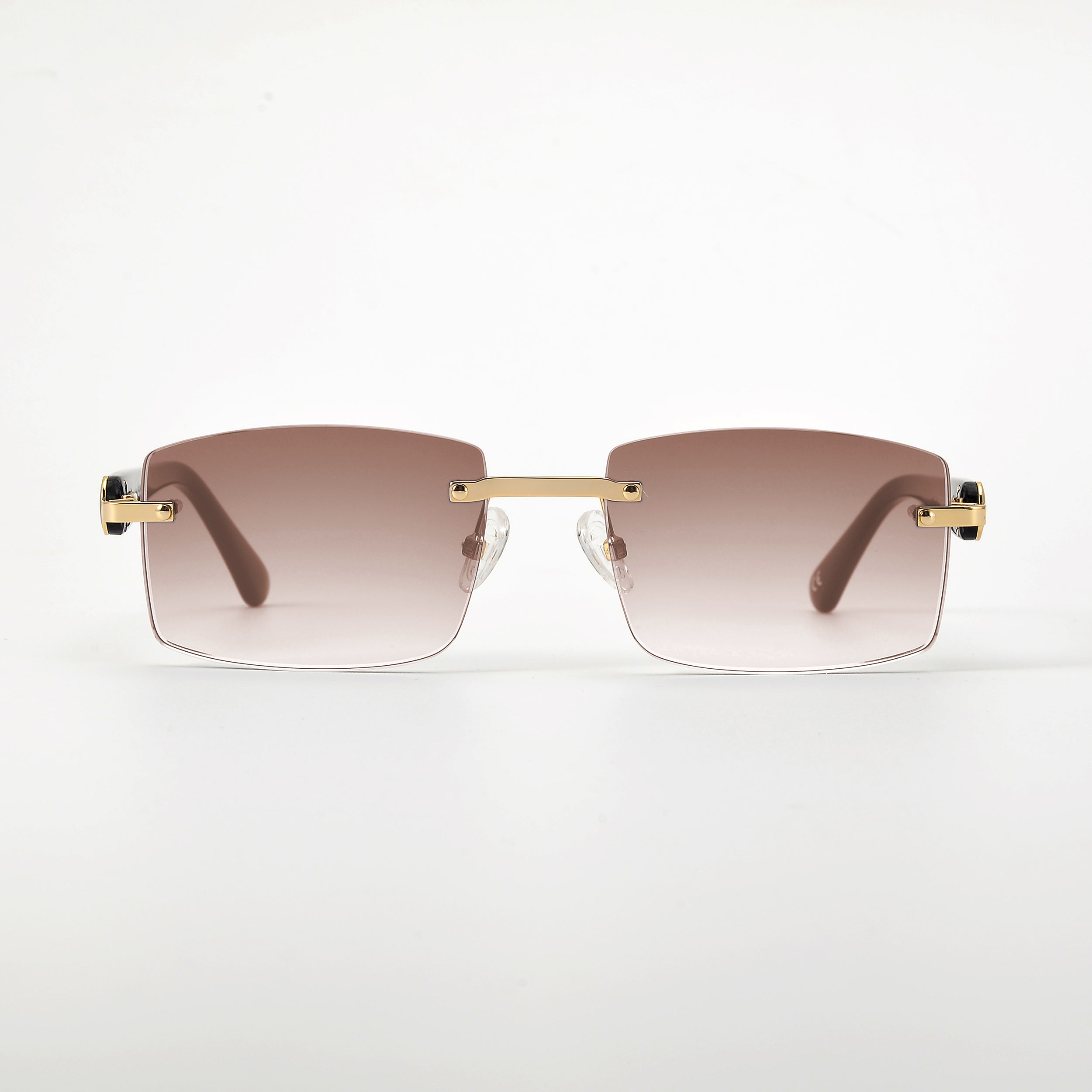LL004 Schwarz/Gold | Braun Verlauf | Rechteck High Gloss