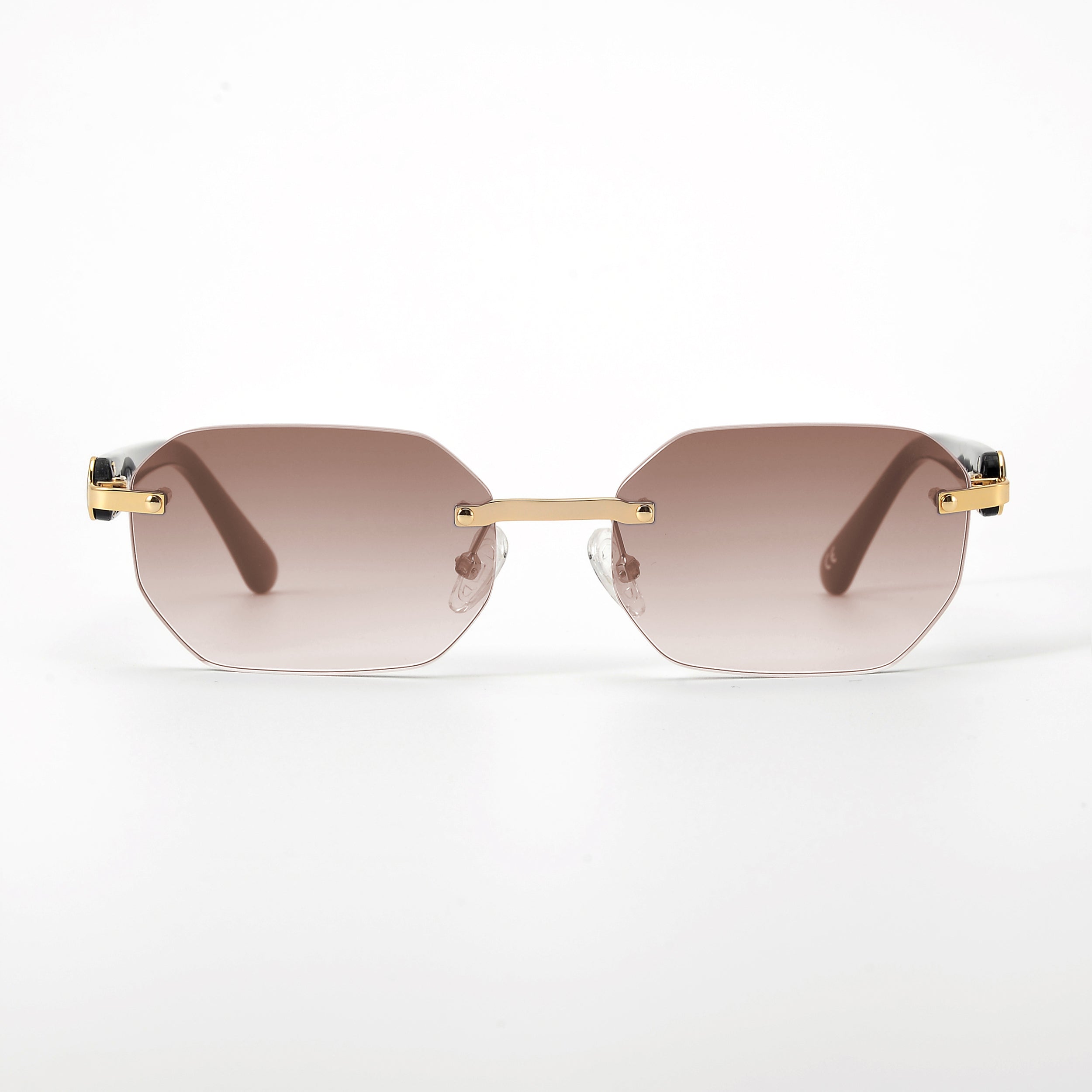 LL004 Schwarz/Gold | Braun Verlauf | Achteck High Gloss