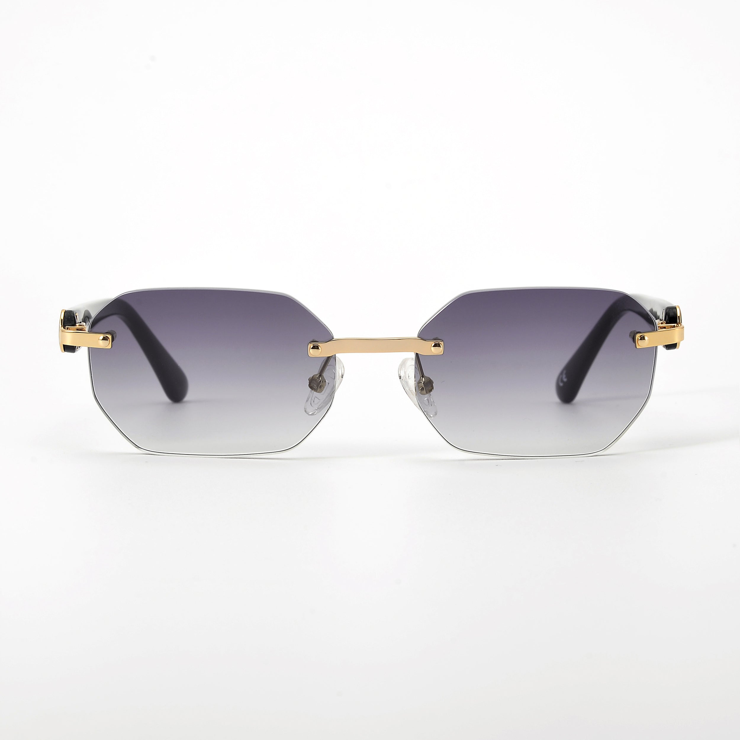 LL004 Schwarz/Gold | Grau Verlauf | Achteck High Gloss