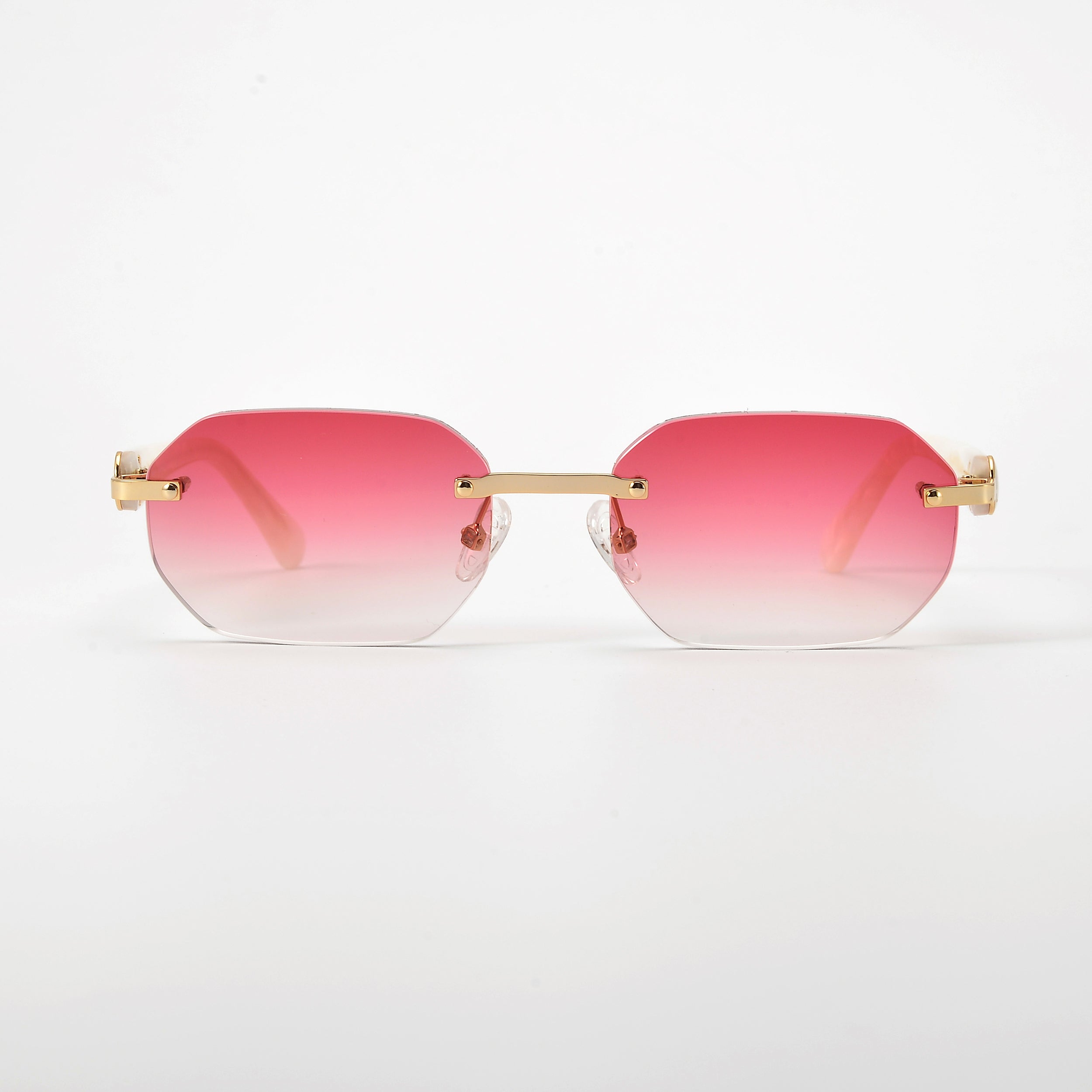 LL004 Pearl/Gold | Rot Verlauf | Achteck High Gloss