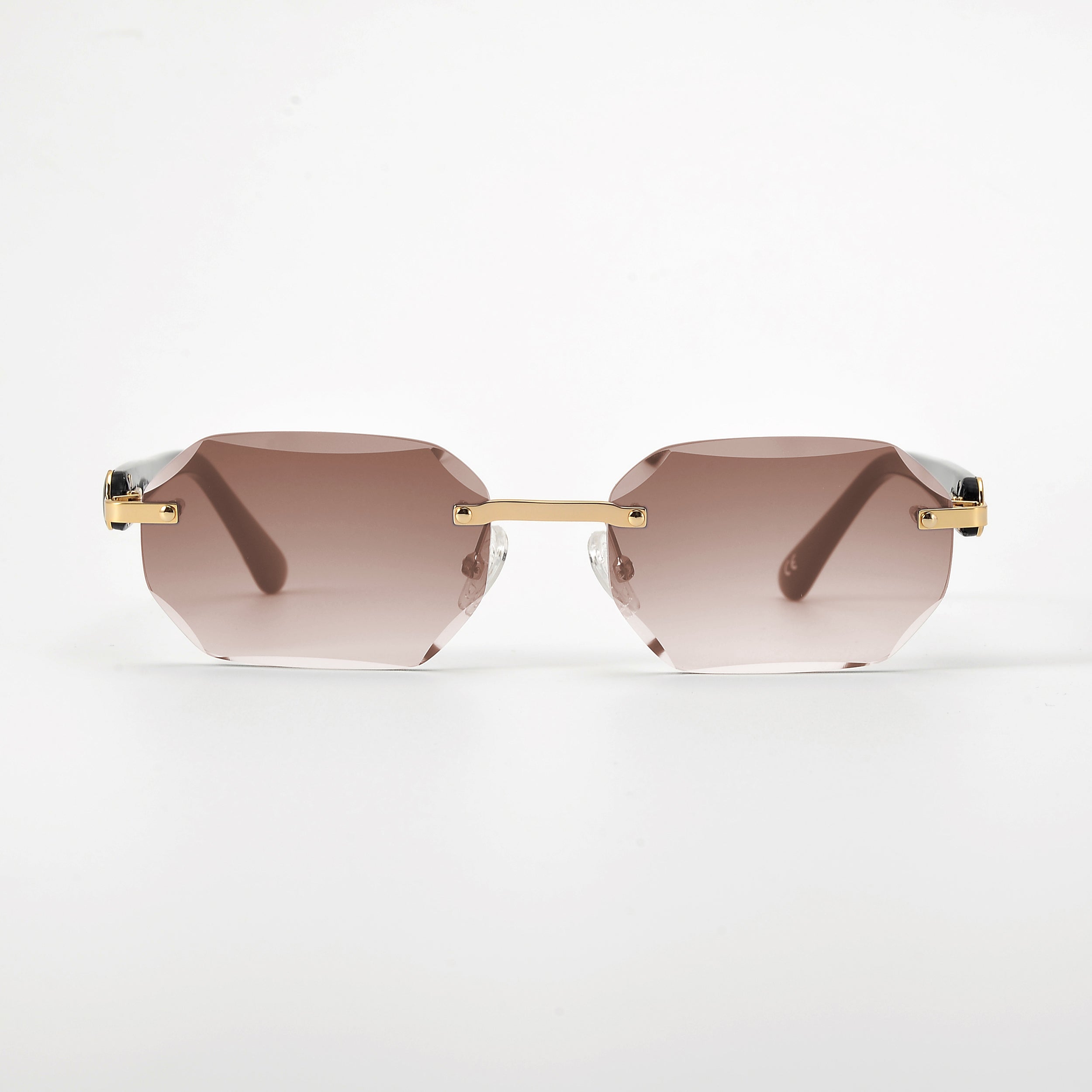 LL004 Schwarz/Gold | Braun Verlauf | Achteck Schmuckfacette