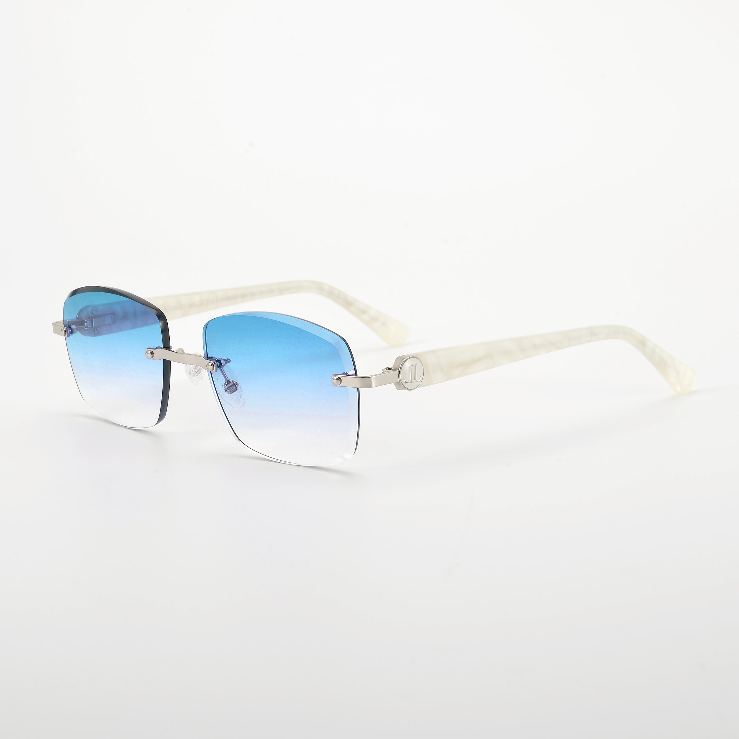 LL004 Pearl/Silber | SkyBlue Verlauf | Pop Smoke Schmuckfacette