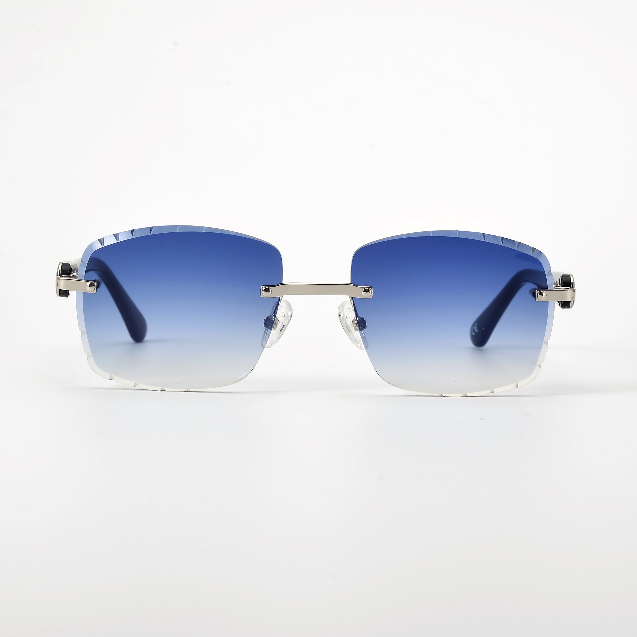 LL004 Schwarz/Silber | Royal Blau Verlauf | Pop Smoke Diamond Cut