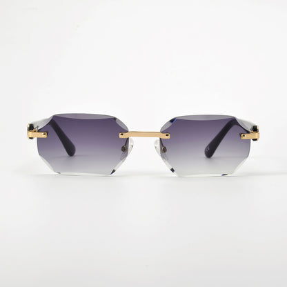 LL004   Schwarz/Gold | Grau Verlauf | Achteck Schmuckfacette